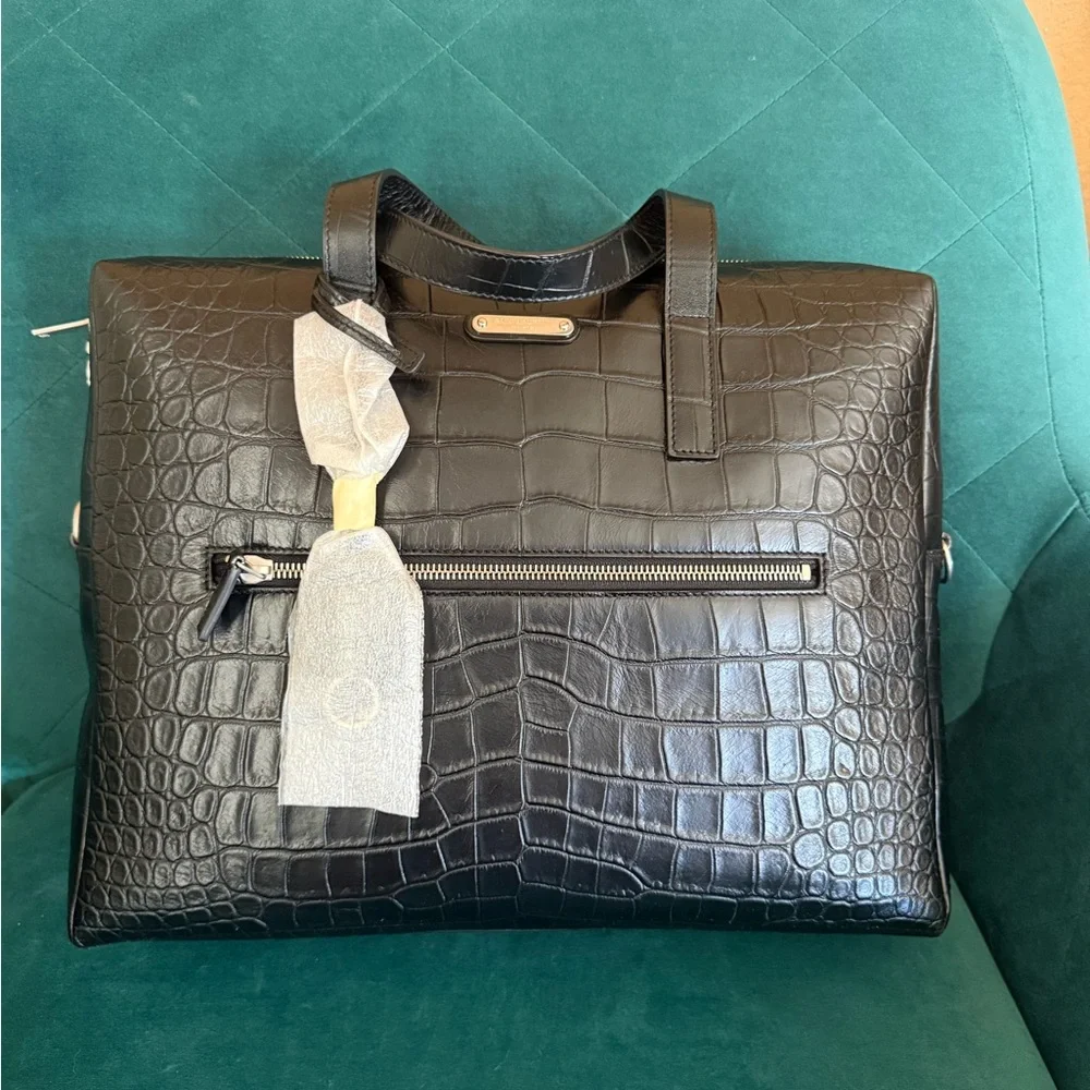 Saint Laurent Paris Cavas black snake print